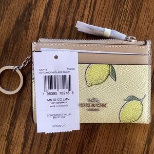 Coach Mini Skinny ID Case in Lemon Print 🍋